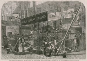 Die Internationale Ausstellung; British Columbia und Prince Edward Island Courts von English School