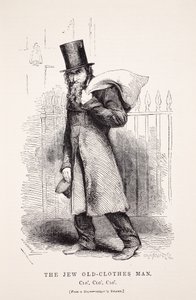 Der jüdische Altkleiderhändler, nach einem Daguerreotypie von Richard Beard, Illustration aus London Labour and London Poor von Henry Mayhew, veröffentlicht 1862 von English School