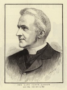 Der verstorbene Kanoniker Liddon (Gravur) von English School
