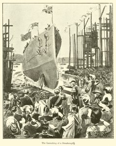 Der Stapellauf eines Dreadnoughts