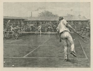 Das Lawn-Tennis-Meisterschaftsspiel in Wimbledon