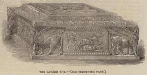 Die Layard-Box (Gravur) von English School