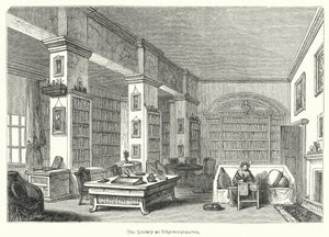 Die Bibliothek in Edgeworthstown (Stich)