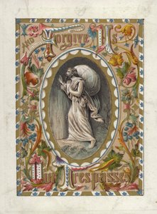 Das Vaterunser (Farblithografie) von English School