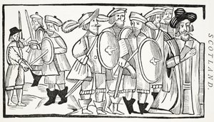 Der Liebesstreit, Illustration aus Chap-books des achtzehnten Jahrhunderts von John Ashton, veröffentlicht 1882 von English School