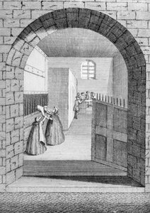 Die Art und Weise, wie John Shepherd aus dem Verurteiltenloch in Newgate entkam, 1724 von English School