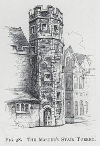 Die Treppenturm des Meisters (Gravur) von English School