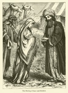 Das Treffen von Isaak und Rebekka von English School