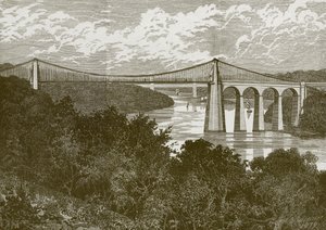 Die Menai-Hängebrücke