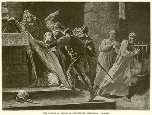 Der Mord an Becket in der Kathedrale von Canterbury