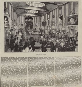 Das Napoleon-Museum, The Egyptian Hall, London (Gravur) von English School