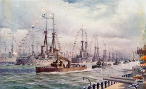 Die Marineparade in Spithead