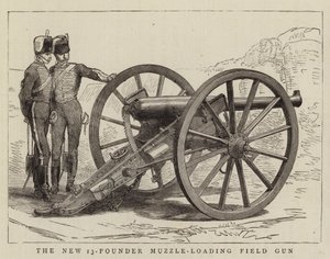 Die neue 13-Pfünder-Vorderlader-Feldkanone