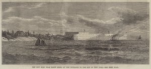 Das neue Fort in der Nähe von Sandy Hook, am Eingang zur Bucht von New York