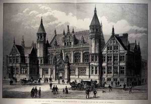 Die neuen Gerichtsgebäude in Birmingham, deren Grundstein von der Königin gelegt wurde