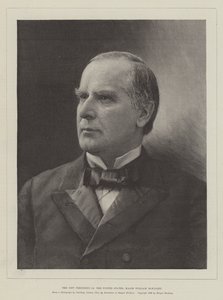 Der neue Präsident der Vereinigten Staaten, Major William McKinley