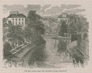 The New River Head, nahe dem strohgedeckten Haus, Islington von English School