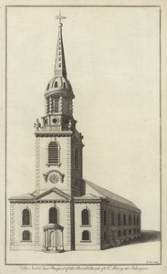 Nordostansicht der Pfarrkirche St Mary at Islington