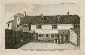 Das alte Pied Bull (Rückseite), Sir Walter Raleighs Haus