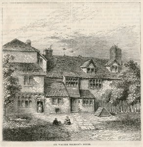 Das alte Pied Bull (Rückseite), Sir Walter Raleighs Haus von English School