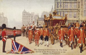 Die Eröffnung des Parlaments durch den König von English School