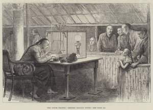 Der Opiumhandel, Chinesen verkaufen Opium (Stich)