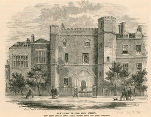 Der Palast von König John, Stepney, London von English School