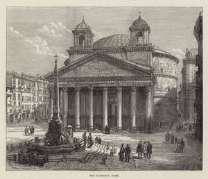 Das Pantheon, Rom (Gravur) von English School