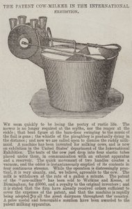 Die Patent-Kuhmelkmaschine in der Internationalen Ausstellung