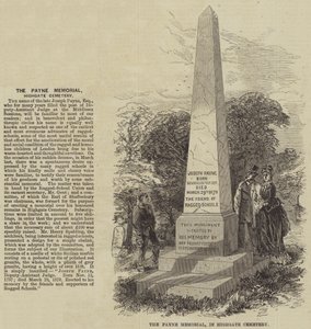 Das Payne-Denkmal auf dem Highgate-Friedhof von English School