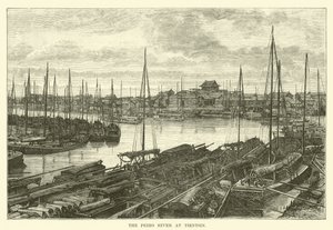 Der Peiho-Fluss bei Tientsin
