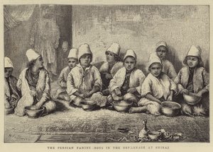 Die persische Hungersnot, Jungen im Waisenhaus in Shiraz