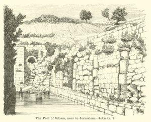 Der Teich von Siloah, nahe Jerusalem