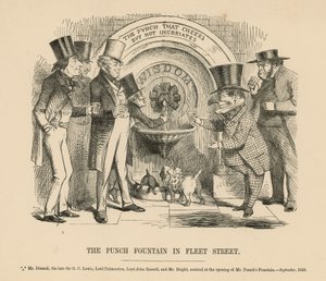 Der Punch-Brunnen in der Fleet Street