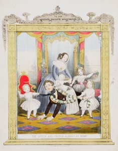 Die Königin und Prinz Albert zu Hause