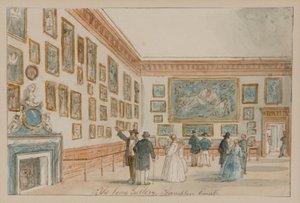 Die Galerie der Königin, Hampton Court Palace, ca. 1860-70 von English School