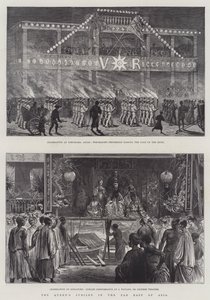 Das Jubiläum der Königin im Fernen Osten Asiens (Gravur) von English School