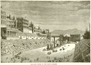 Die Rennbahn im Circus Maximus