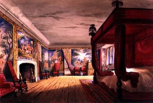 Das Rote Zimmer, Cotehele House, ca. 1830-40