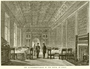 Der Erfrischungsraum des House of Lords von English School