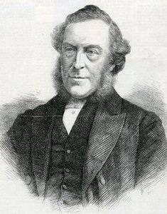 Der Reverend John Bedford, Präsident der Wesleyan Methodist Conference, 1867 von English School