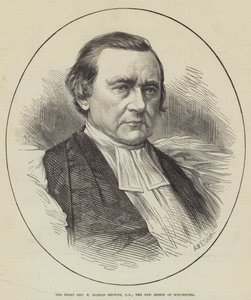 Der rechte ehrwürdige E Harold Browne, DD, der neue Bischof von Winchester (Stich)