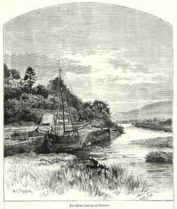 Der Fluss Conway bei Trefriw von English School