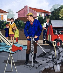Der Straßenarbeiter