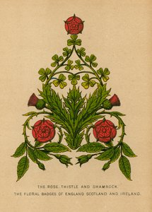 Die Rose, Distel und Kleeblatt. Die floralen Abzeichen von England, Schottland und Irland von English School