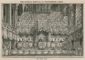 Das königliche Musikfestival in der Westminster Abbey: Die königliche Loge von English School