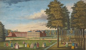 Der Königspalast von Kensington, veröffentlicht von John Bowles, ca. 1750 von English School