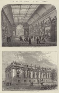 Der königliche Besuch in Nottingham (Gravur) von English School