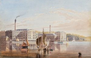 Der Royal William Victualling Yard, Stonehouse, ca. 1840 von English School