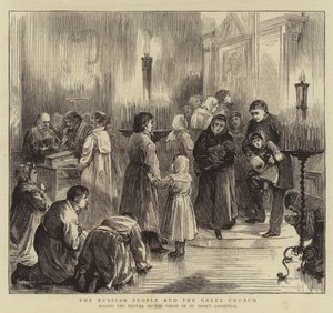 Das russische Volk und die griechische Kirche (Stich) von English School